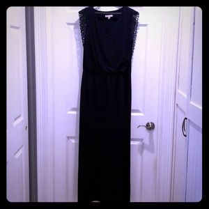 Navy blue maxi dress